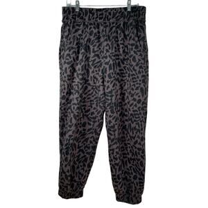 Pistola Leopard Print Pull On Sweatpants Large